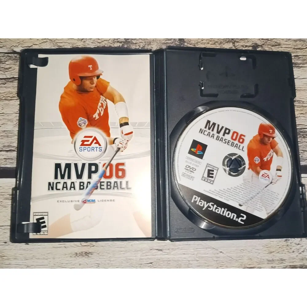MVP 06 NCAA Baseball PS2 Disc Game Complete 2006 College Sports